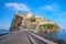 Landscape of Ischia port with Aragonese Castle