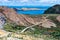 Landscape on Island of the Sun on Titicaca lake. Bolivia.