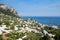 Landscape of the island, view from above. Capri island