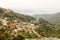 Landscape of Jiufen village hillside buildings