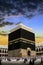 Landscape of the Kaaba in Mecca. Generative AI,