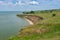 Landscape with Kakhovka Reservoir located on the Dnepr River, Ukraine