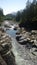 Landscape of Kennedy River Falls, British Columbia, Canada