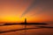 Landscape of Khaolak lighthouse in twilight time