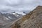 Landscape at the Khardungla pass between Leh and Diskit in Ladakh, India