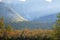 Landscape with the Khibiny mountains