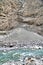 Landscape of Khunjerab National Park with Wild Himalayan Ibex in Pakistan