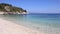 Landscape of Kipiadi beach at Paxos island Greece