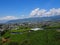 Landscape of Kofu Basin in Yamanashi, Japan