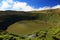 Landscape with Lagoa Funda on Flores Island