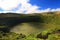 Landscape with Lagoa Funda on Flores Island