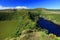 Landscape with Lagoa Funda and Lagoa Comprida on Flores Island