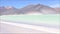 Landscape, lagoon and mountains in Atacama desert, Chile