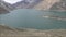 Landscape, lagoon and mountains in Santiago, Chile