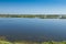 Landscape of the lagoon at the Po delta river, italy