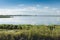 Landscape of the lagoon at the Po delta river national park, Italy.