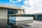 Landscape with lagoon pool and garden in a luxury hotel