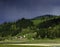 Landscape of Lake Izvorul Muntelui (Lacul Bicaz) Neamt County, Romania