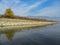 Landscape of Lake Kerkini with reflections. Northern Greece.