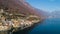 Landscape of Lake Lugano, Tessin, Gandria