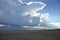 Landscape of lake malawi, storm and sunshine