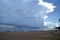 Landscape of lake malawi, storm and sunshine