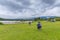 Landscape of lake tanuki at fujinomoya , japan