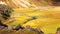 Landscape of Landmannalaugar of Iceland with its geothermal hot spring