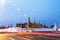 Landscape, Landmark,Temple Wat Pra Kaew, Thai religion morning Before sunrise, Bangkok, Thailand