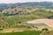 Landscape Langhe hills vineyards. Viticulture near Barolo, Piedmont, Italy, Unesco heritage. Barolo, Arneis, Nebbiolo,