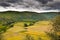 Landscape from Le Jardin Marqueyssac gardens Dordogne  France