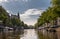 Landscape of Leidsegracht canal facing NE, Amsterdam, Netherlands