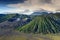 Landscape of Lenticular cloud on top of Volcanoes in Bromo mount