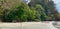 Landscape of Limoncito Beach facing Pacific Ocean in Puntarenas, Costa Rica