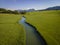 landscape of local recreation area at the Irrsee in Austria