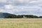 Landscape of Loch Leven, small island with Lochleven Castle near Kinross