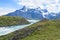 Landscape of `Los Cuernos` The Horns in English - Torres del Paine National Park