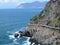 Landscape of love road in Cinque Terre, Italy