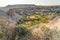 Landscape of Love valley in a beautiful morning, Goreme town in Cappadocia, central Anatolia, Turkey