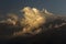 Landscape with Machapuchare-Fishtail peak during trekking in Himalaya Mountains, Nepal