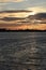 Landscape - magical yellow and golden sunset at Chasewater, Staffordshire