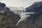 Landscape with the main glacier in Iceland