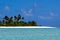 Landscape of of Maina Island in Aitutaki Lagoon Cook Islands