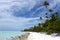 Landscape of of Maina Island in Aitutaki Lagoon Cook Islands