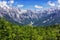 Landscape of the Majestic Albanian Alps in Valbona Valley, Albania