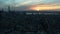 Landscape Manhattan sunset aerial