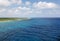 landscape of Mayan Coast, un mexican Caribbean sea