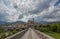 The landscape of the medieval town of Bobbio, Piacenza province, Emilia Romagna, Italy