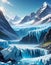Landscape of Melting Glacier