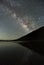 Landscape with Milky Way at Pangong Tso , Long exposure photograph.